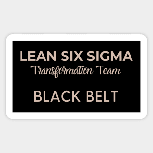 Lean Transformation Team BLACK BELT Sticker